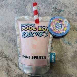 BARK BOX Juice Pooch Toy M Squeaker Crazy Crinkle NWT